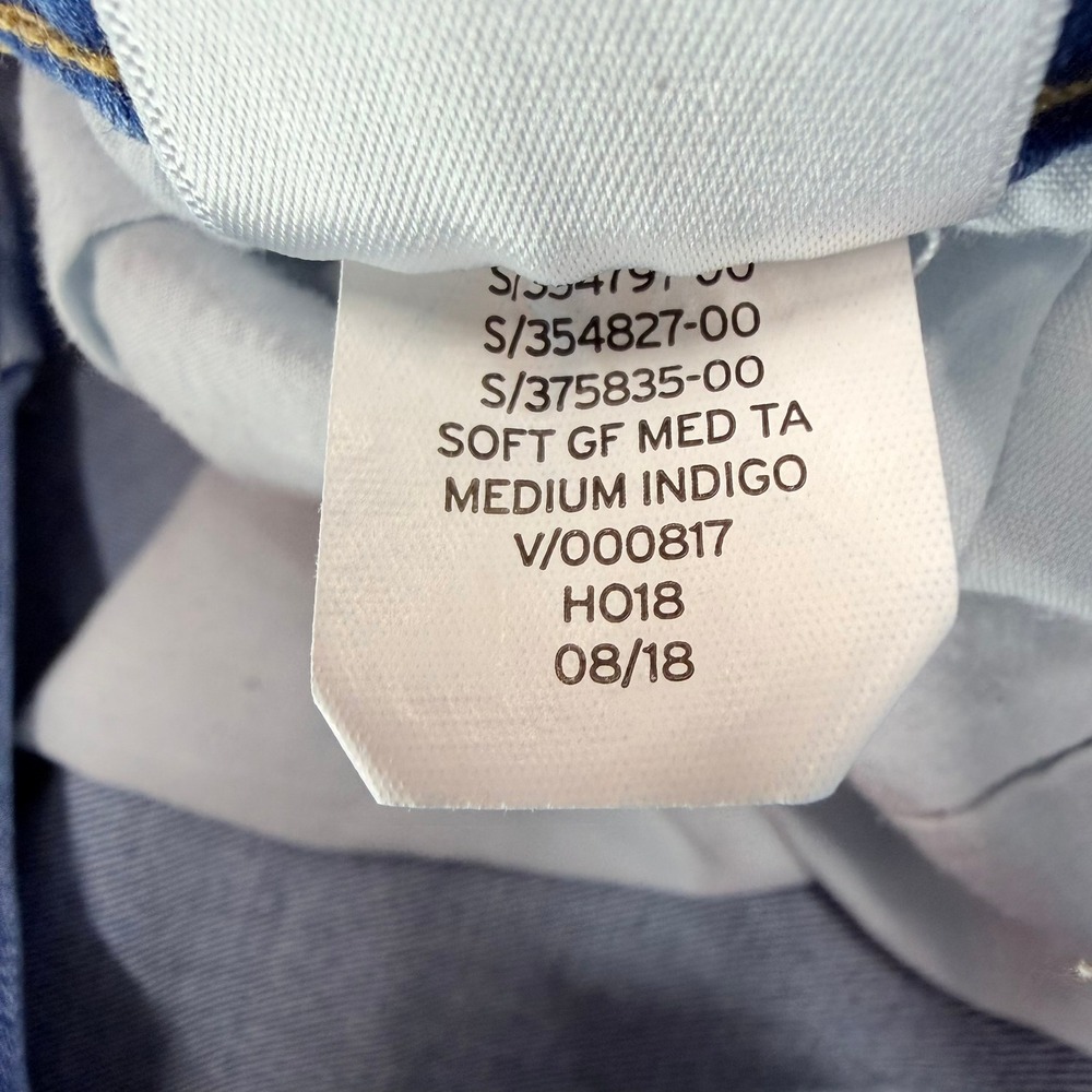 Gap Girlfriend Jeans Womens 33 Blue Medium Indigo Soft GF‎ Relaxed Fit - Picture 4 of 8